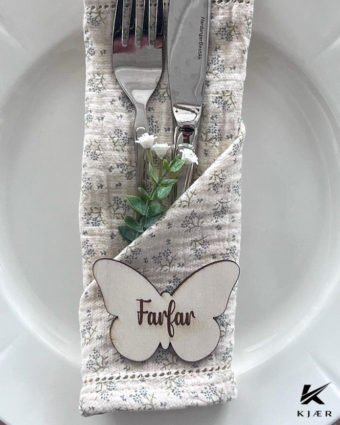 Bordkort - sommerfugl