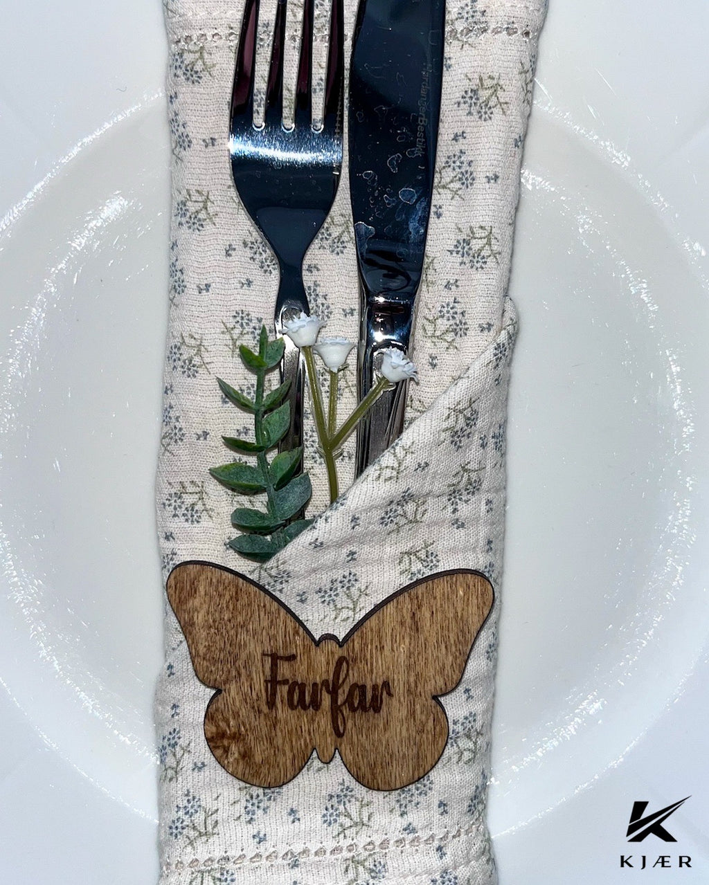 Bordkort - sommerfugl