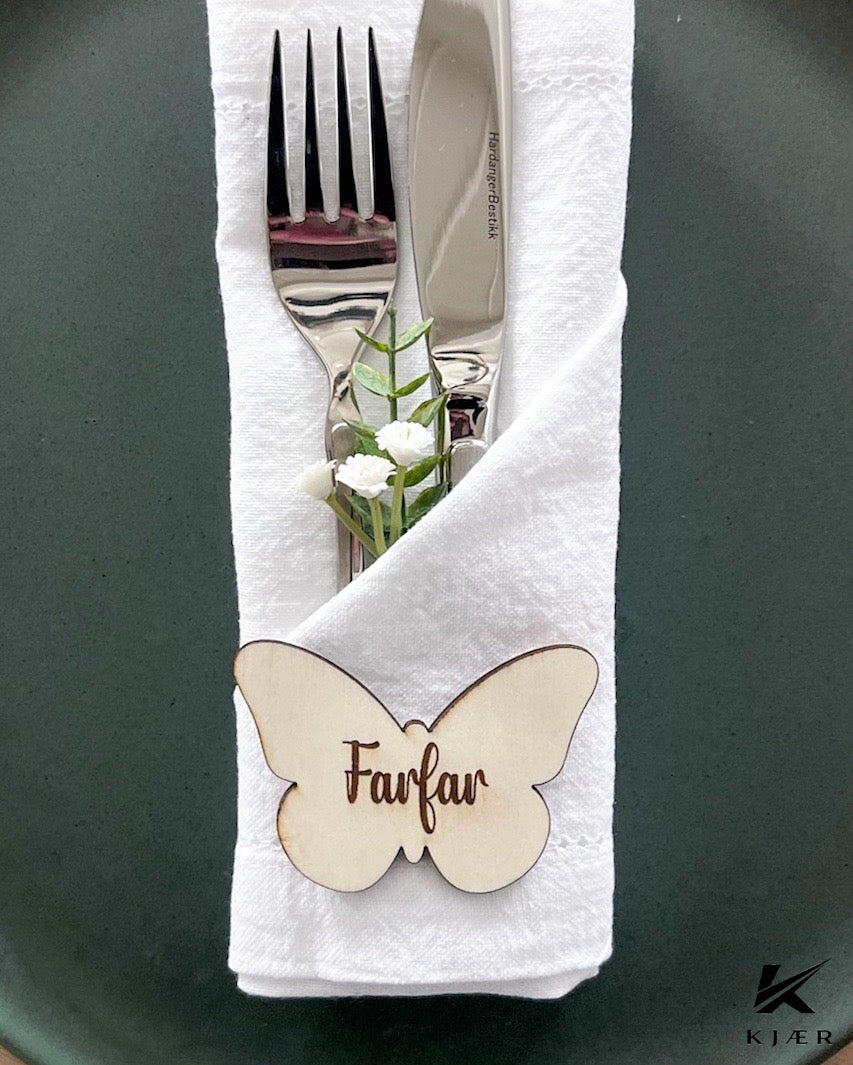 Bordkort - sommerfugl