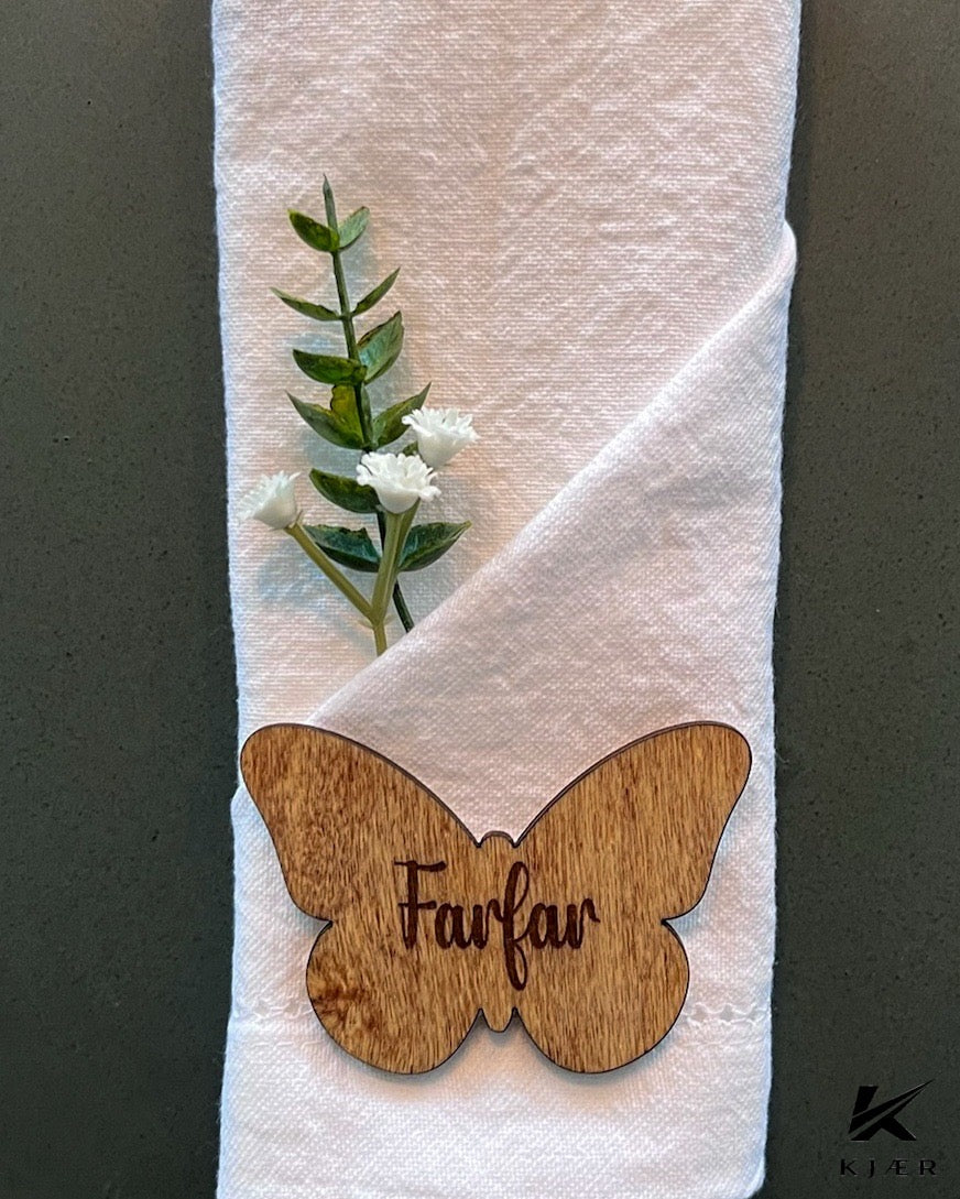 Bordkort - sommerfugl